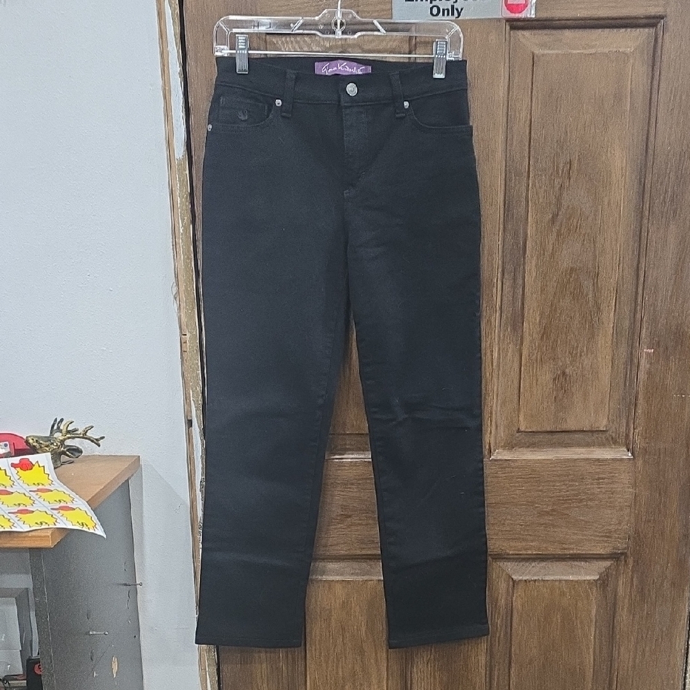 Gloria Vanderbilt Black Straight Leg Jeans